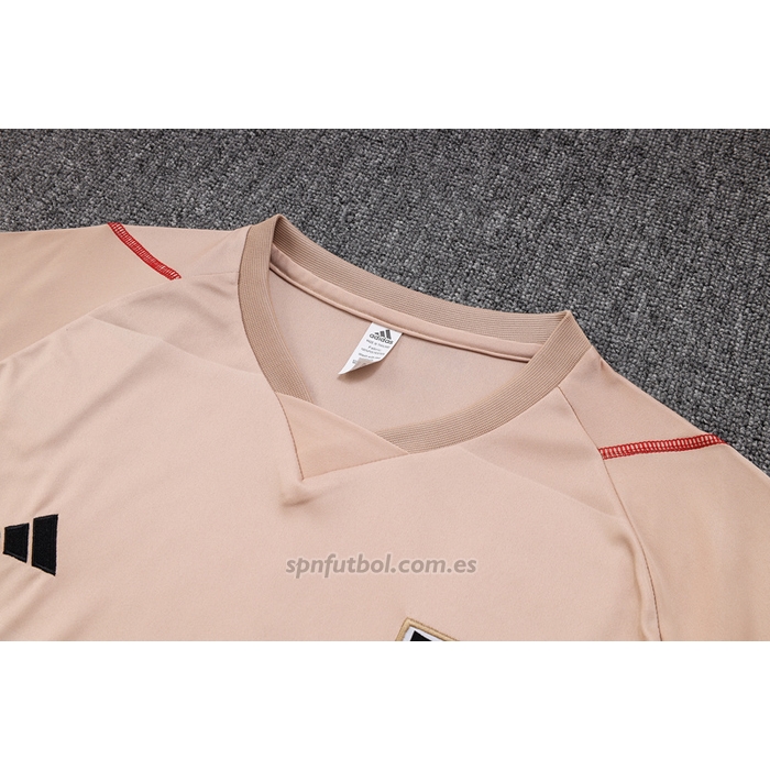 Chandal del Sao Paulo Manga Corta 2023-2024 Amarillo - Pantalon Corto